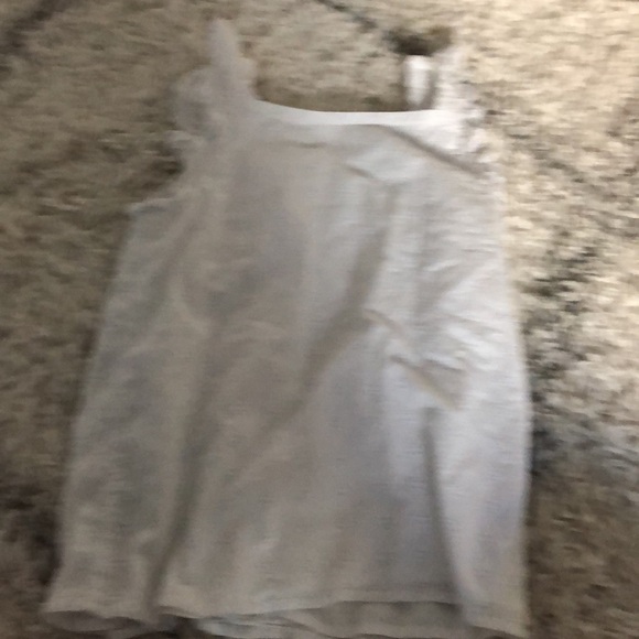 Cute eyelet button down white top! (Size large) probably for 11-13 year olds - Picture 2 of 2